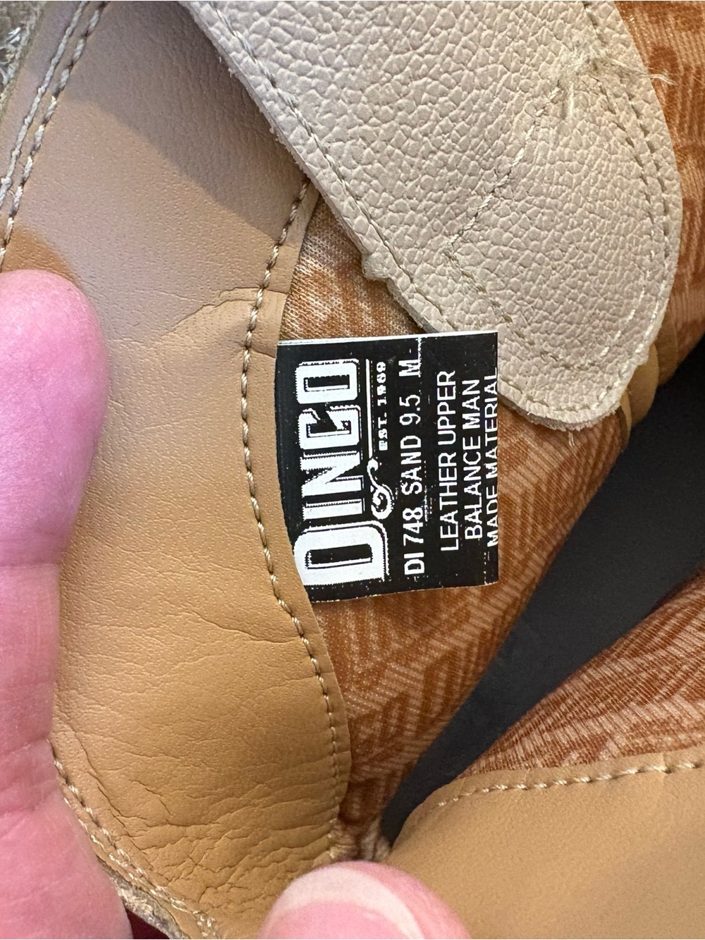 Dingo Primrose Western Booties, snip toe Embroidered Beige and Gold - Picture 10 of 11